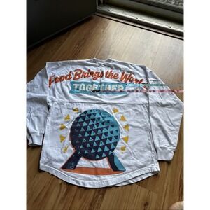 Disney‎ EPCOT 2023 Food & Wine Festival Spirit Jersey XS Adult White Long Sleeve
